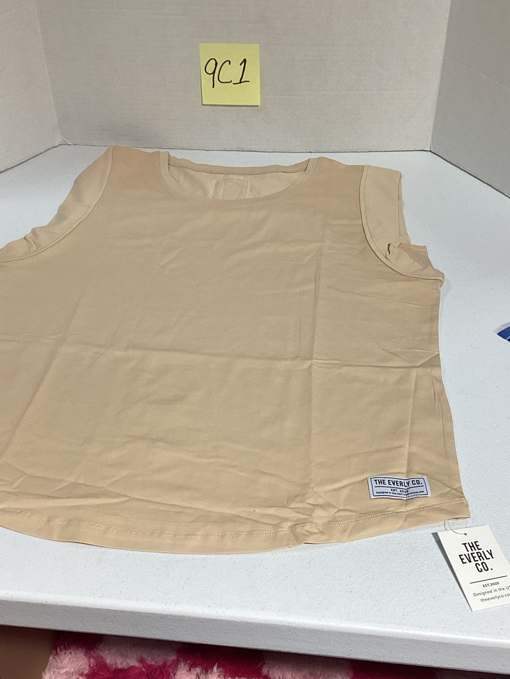 Women’s Sleeveless Tank Top - Beige